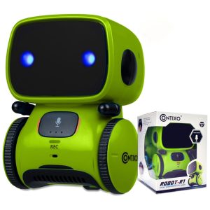 Robô para Crianças Contixo R1 com Controle de Voz Canto Dança e Aprendizado. Ideal para Meninos e Meninas de 3 a 12 Anos.