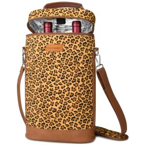 Tirrinia Bolsa Térmica Para Transporte de Vinhos até 2 Garrafas Bege