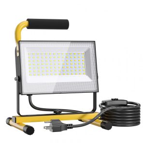 Lanterna Luz de Trabalho LED Portátil com Fio e 5000 Lúmens 500W 110v OLAFUS GDD50 Amarelo