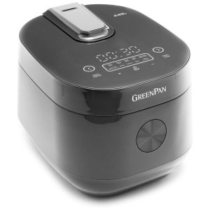Panela de Arroz GreenPan com Redução de Carboidratos Tecnologia de Lógica Fuzzy 10 Programas 4 Copos de Arroz Cru Ajuste Automático de Tempo e Temperatura
