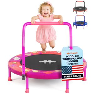 Trampolim Infantil Dobrável com Alça Ajustável em Altura Ideal para Crianças e Diversão em Casa VALUSA LLC