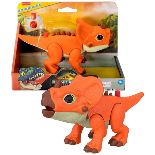 Figura de Ação de Dinossauro Fisher-Price Imaginext Jurassic World com Movimento Acionado por Crianças e Espinhos em Crescimento,