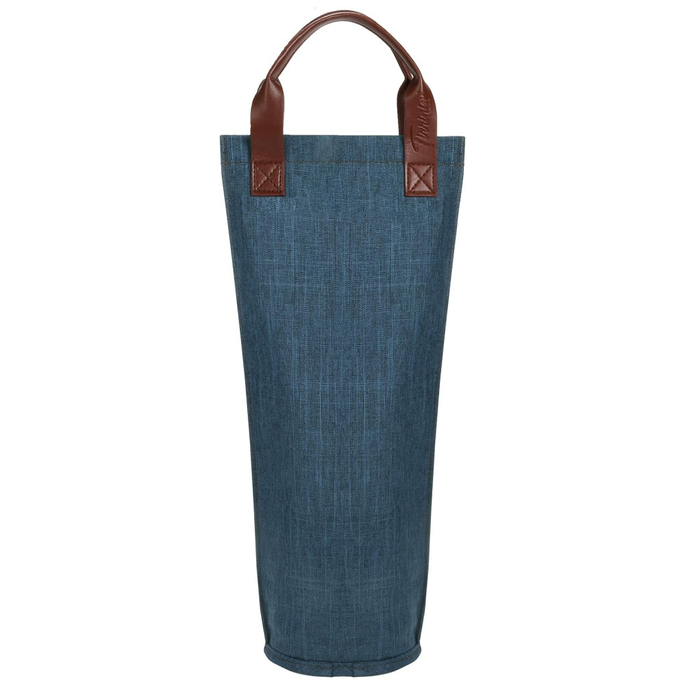 Bolsa Térmica para Vinho Tirrinia Transporte Fácil e Elegante para Viagens Piqueniques e Presentes - Azul