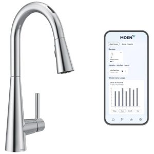 Torneira Cozinha Inteligente com Controle de Voz e Sensor de Movimento Moen Sleek 7864EVC Cromada