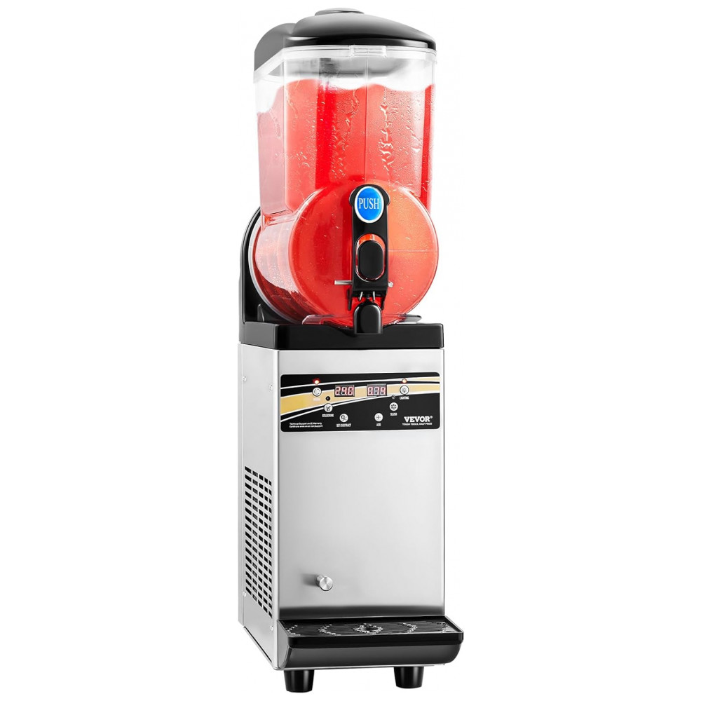 Máquina de Frozen VEVOR, Tanque Único de 15L para Uso Comercial, 60 Copos em Aço Inoxidável para Margarita, Smoothie e Bebidas Congeladas, - Imagem 9