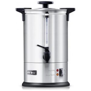 Chaleira Comercial SYBO Urna para Café Aço Inox Capacidade 18 L 120 Xícaras Filtro Reutilizável 110-120V