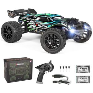 Carrinho de Controle Remoto Off Road até 36 km por hora Tração 4 x 4 Idade Recomendada 8 HAIBOXING 18858 Azul