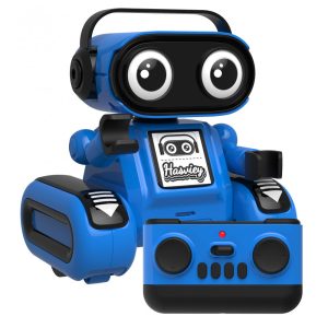 Robô de controle remoto Hasviey azul com dança música gravação e repetição