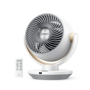 Ventilador Circulador de Mesa Dreo Branco Puro 28 cm 4 Velocidades Oscilação 90°/Inclinação 120° Alcance 18 m Silencioso 28 dB Timer 8h Modelo DR-HAF005 110V