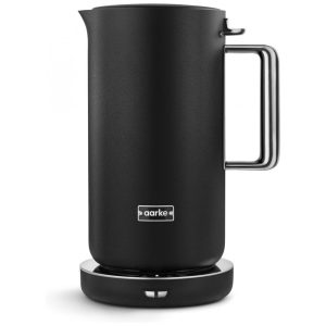 Chaleira elétrica Aarke preta inox 12L com Controle de Temperatura Design Premium e parede dupla 110V