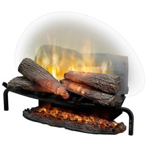 Lareira Elétrica Ecológica 26" 66cm com Controle Remoto Design Autêntico e Charmoso 110V 1500W DIMPLEX Preta