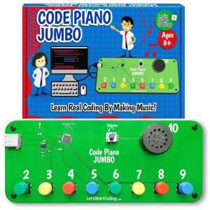 Piano Gigante STEM: Brinquedo de Codificação para Crianças. Aprenda Codificação em C com Projetos Online e Canções Divertidas.Let's Start Coding