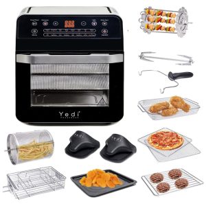 Forno Multifuncional XL 12L 1600W 110v YEDI HOUSEWARE Preto