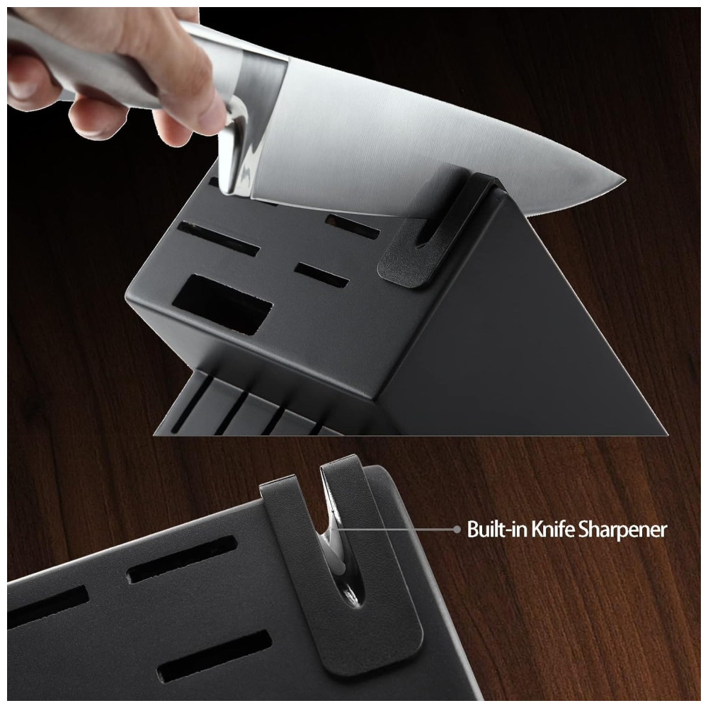 Conjunto de Facas Amêndoa 14 Peças Aço Inoxidável MARCO ALMOND KYA28 Prateado - Imagem 5