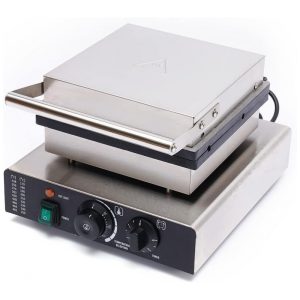 Máquina de Waffle Profissional em Aço Inoxidável 110V LYNICESHOP Prata