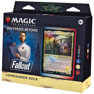 Magic The Gathering Fallout Deck de Commander Ciência 100 Cartas e Acessórios para Jogadores de 13 Anos ou Mais