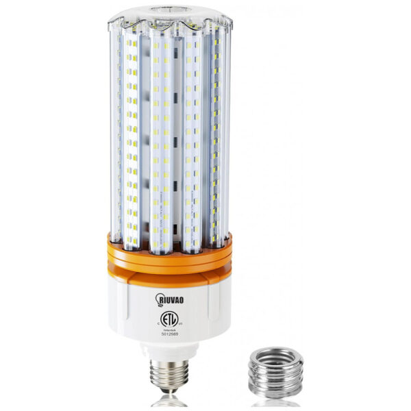 Lâmpada LED Milho 100W, Equivalente 1000W, 15000 Lúmens, 5000K Luz Branca, Base E26/E39, Iluminação Alta para Galpão, Garagem, Escritório, RIUVAO