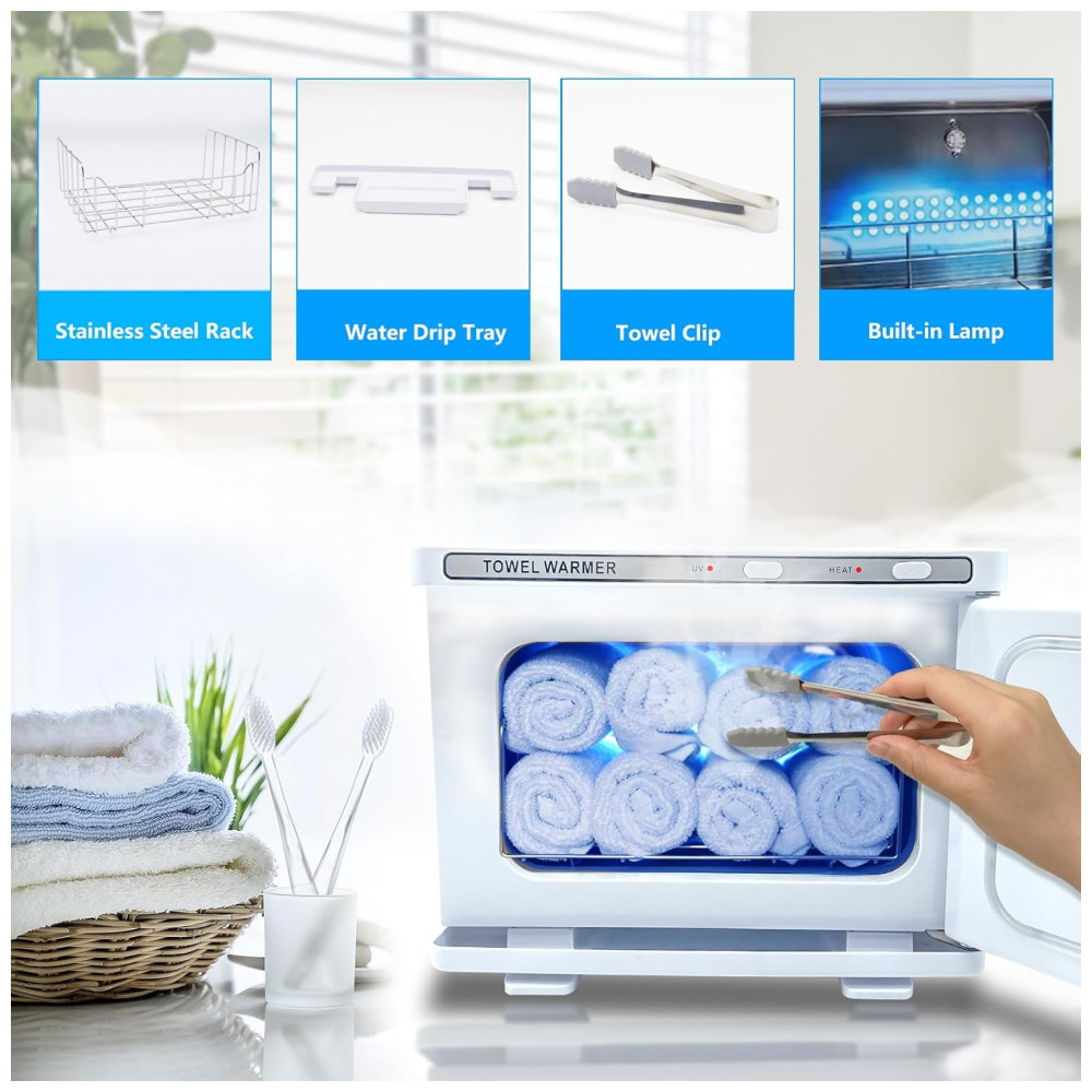 Aquecedor de Toalhas 8L Ideal para Salões de Beleza 110V JXSDLIY Branco - Imagem 2