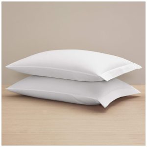 Conjunto de Fronhas de Cetim Tamanho King 2Un Fronhas de Luxo Totalmente Macias Sedosas e Brilhantes H by Frette Branca