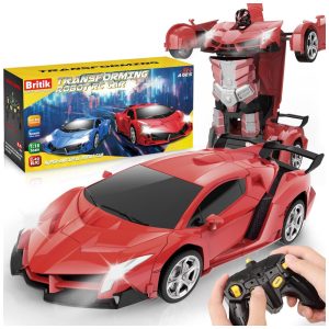 Carrinho de Controle Remoto Transformador para Crianças de 4 a 8 Anos - Britik
