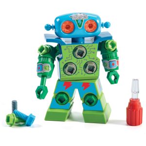 Kit de Montagem de Robô Perfuração de Design da Educational Insights para Crianças Conjunto de Brinquedos de Montagem de Robôs Educational Insights