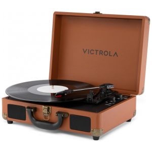 Toca-discos Victrola Journey II 2025 com Bluetooth Alto-falantes Estéreo Integrados com Graves Aprimorados Giradiscos de 3 Velocidades