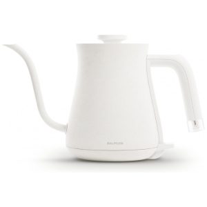 BALMUDA The Kettle - Chaleira Elétrica Leve de Aço Inoxidável 06L com Indicador Neon - Ideal para Chá e Café - Versão EUA Branca