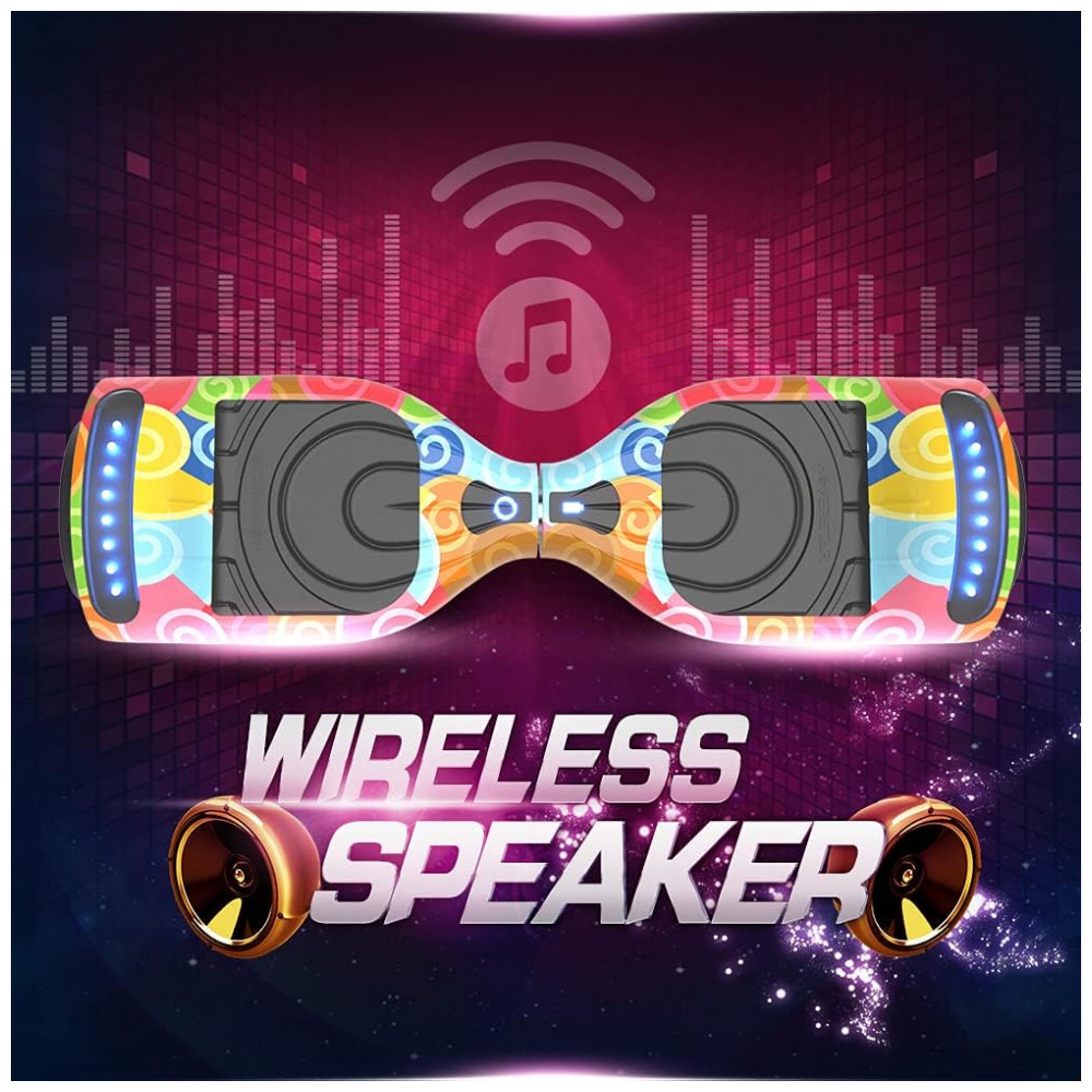 Hoverboard Certified HS2.01 com Rodas de LED, Bluetooth e Design Estiloso de Concha do Mar - Imagem 4