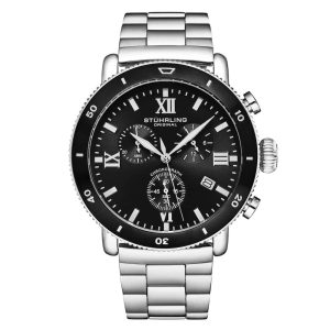 Relgio Crongrafo DualMode 4040 de com mostrador preto Stuhrling