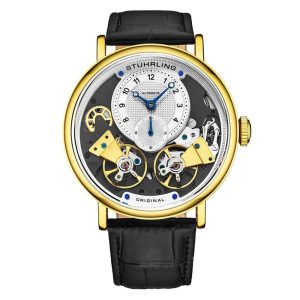 Relógio Masculino Stuhrling Ares 3981 Automático 43mm Preto