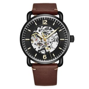 Relógio Masculino Stuhrling 3972 Automático 42mm Marrom