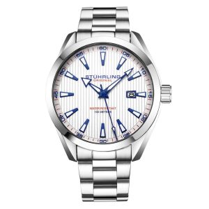 Relógio Masculino Stuhrling 3953.3 Quartzo 42mm Prata