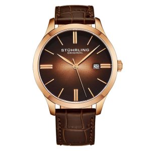 Relógio Masculino Stuhrling 4014.3 Quartzo 42mm Marrom