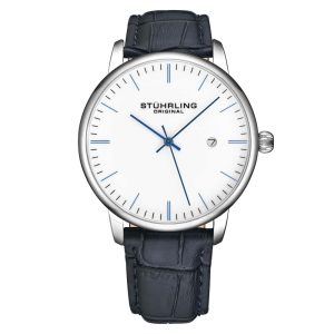 Relógio Masculino Stuhrling Rasa 3997 Quartzo 40mm Azul