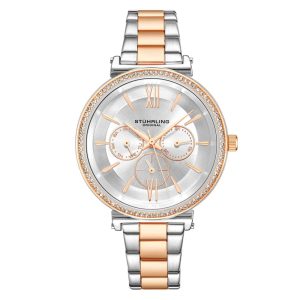 Relógio Feminino Stuhrling Almasi 3908 Quartzo 40mm Prata Clássico