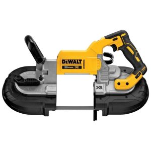 Serra de Fita Portátil Velocidade Variável e Bateria Recarregável 20V DEWALT DCS374B Amarelo