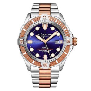 Relógio Masculino Stuhrling Astral 1005 Automático 45mm Prata