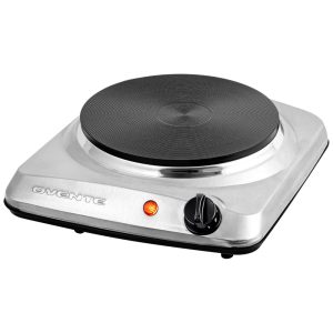 Cooktop Elétrico de Bancada com 1 Queimador e 5 Níveis de Temperatura 110V 1000W Ovente Prata