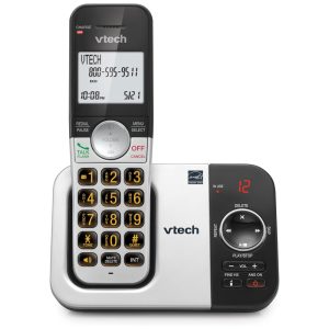 Telefone sem Fio VTech VG232 com Secretária Eletrônica e Identificador de Chamadas - Viva-Voz Display Grande e Rediscagem dos Últimos 10 Números - Prático e Eficiente