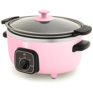 Cooker GreenLife 3,31 Litros: Panela Lenta Não Tóxica com Revestimento Cerâmico Antiaderente Removível, Programável, Mantém Quente, Pode Ser Usada no Fogão