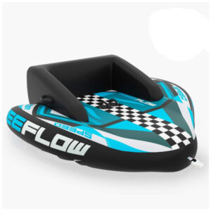 Boia Rebocável Inflável Para 2 Pessoas Resistente SERENELIFE SLTOWBL20 Preto