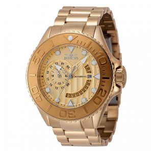 Relógio Masculino Automático Invicta Grand Diver 52mm em Ouro 48244