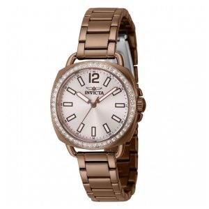 Relógio Feminino Invicta Wildflower 32mm Marrom 46344