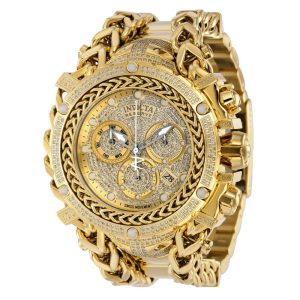Relgio masculino Invicta Reserve Gladiator com 292 ct de diamantes suos calibre Ronda Z60 e 583 mm de ouro 37344.