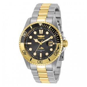 Relógio Masculino Invicta Pro Diver 43mm de Aço com Detalhes em Ouro 30944