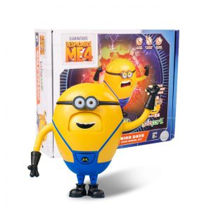 Minion Mega Dave com 11 cm de Altura e 6 Expressões Faciais Mutáveis para Crianças Acima de 8 Anos YOLOPARK