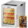 Desidratador de Alimentos 14 Bandejas em Aço Inoxidável, 10 Configurações Pré-definidas com Temporizador de 48H e Controle de Temperatura,YASHE
