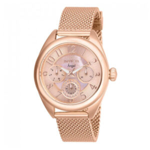 Relógio Feminino de Quartzo Angel Invicta 27454 Ouro Rosa