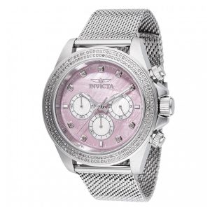 Relógio Masculino Invicta Elite Diamond com 0.88 Quilates de Diamantes e Mostrador Madrepérola 44mm Aço 48754