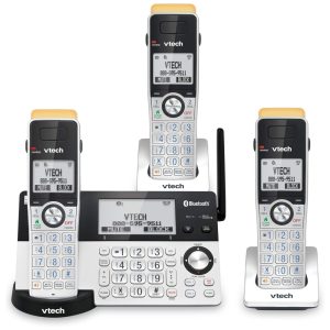 Telefone sem Fio com Bluetooth e secretária eletrônica 3 unidades prata VTECH IS8151 3 Prateado